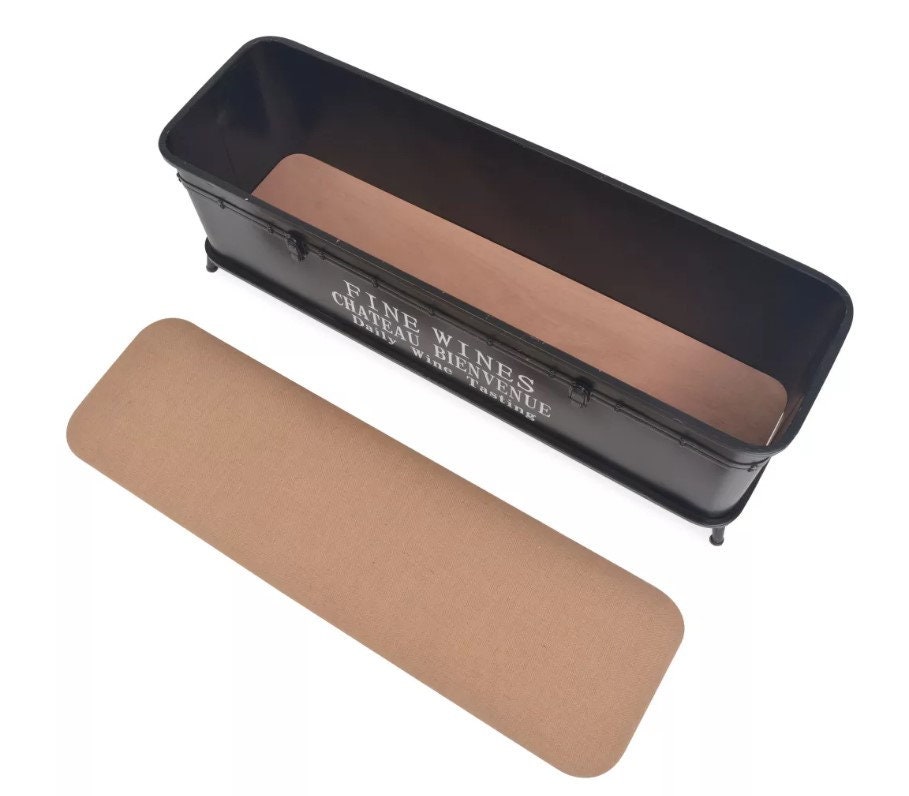 Industrielle Bank BettenhockVintage Trunk schwarz Metall | Etsy