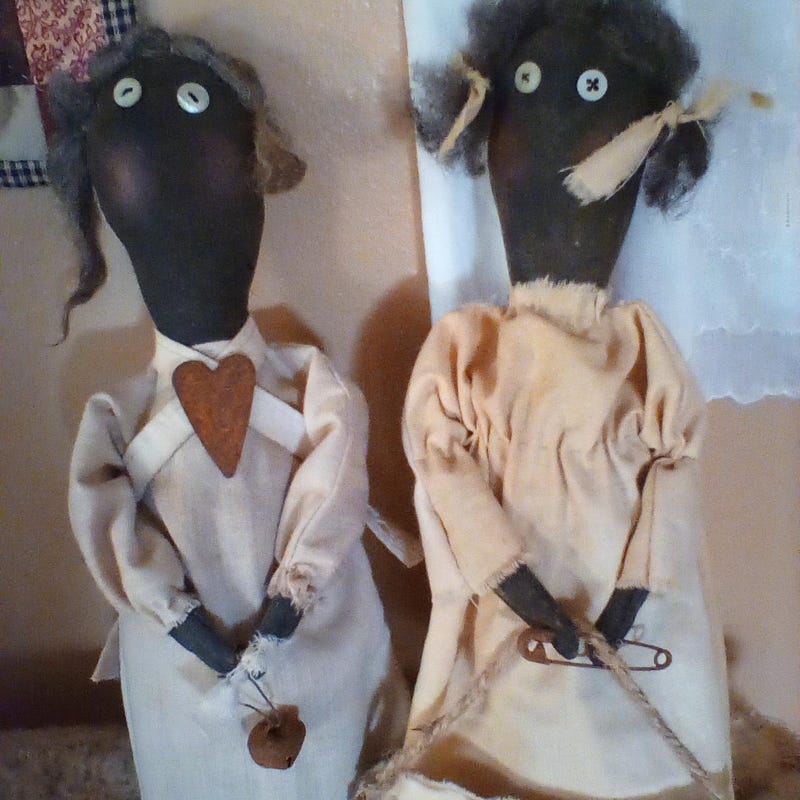 Primitive Rag Doll - Etsy