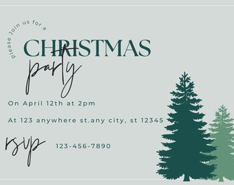 Christmas Party Invitation Download