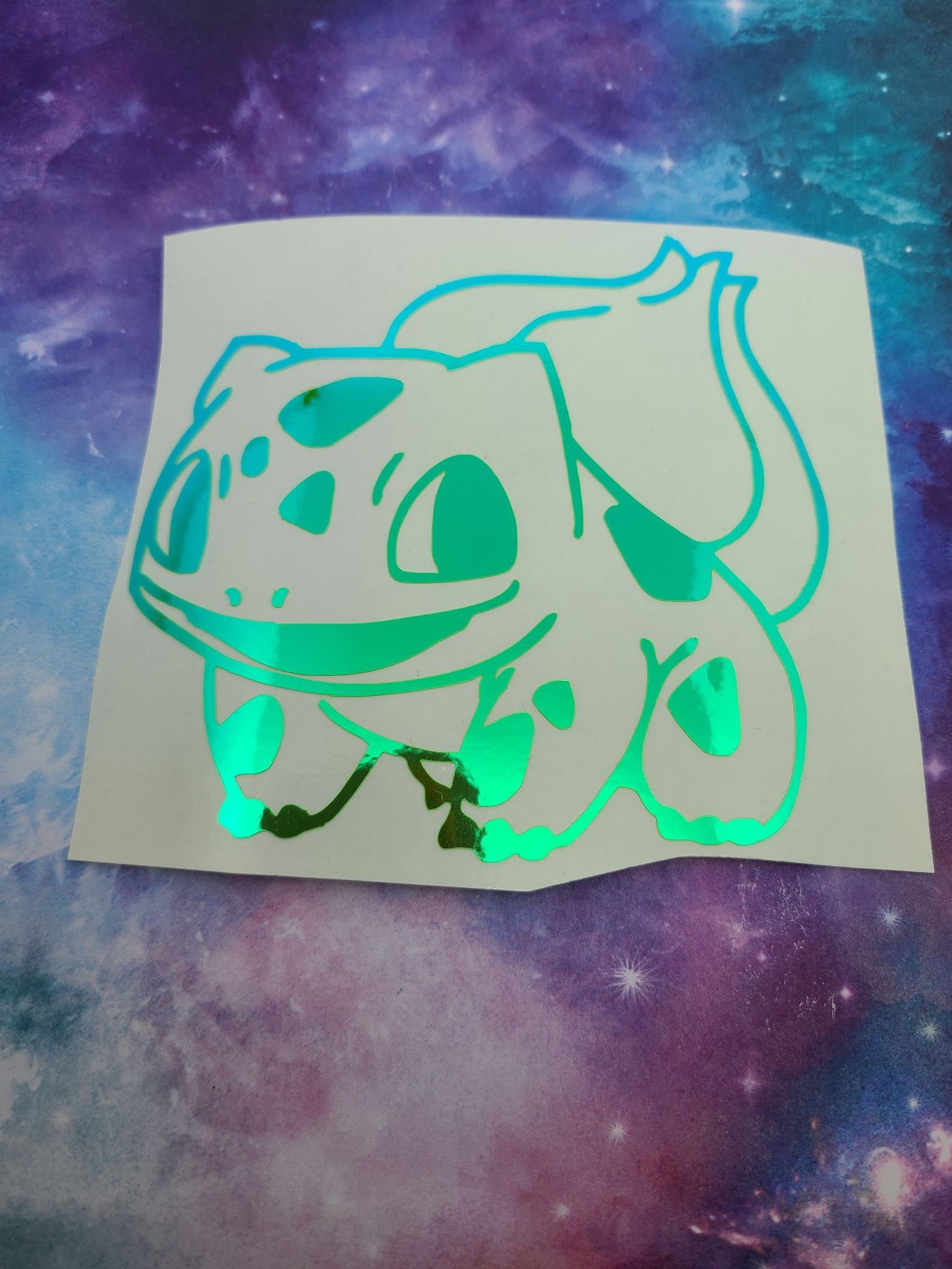 Holographic Bulbasaur Decal Etsy