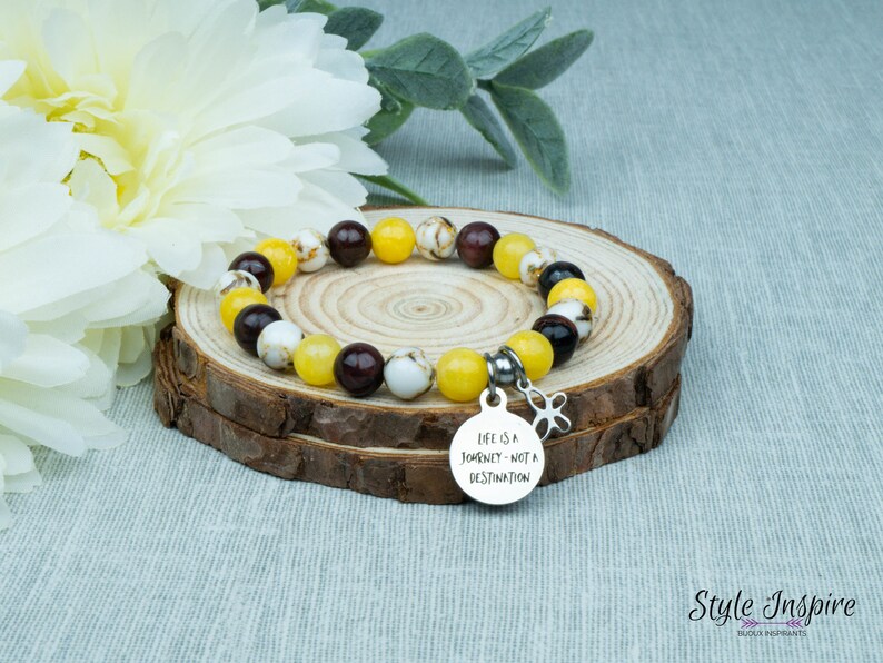 inspiration,stainless steel,charm brown yellow jade white turquoise stone red tiger eye creme handmade,jewel,fashion Bracelet