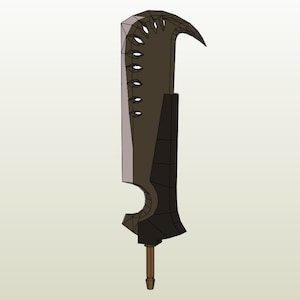 Monster Hunter 4U / GU Buster Sword Great sword Papercraft Files for Foam Cosplay PDO Files