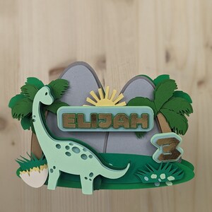 Dinosaur Cake Topper, Dinosaur Cupcake Topper, Birthday Banner, Favor Bags