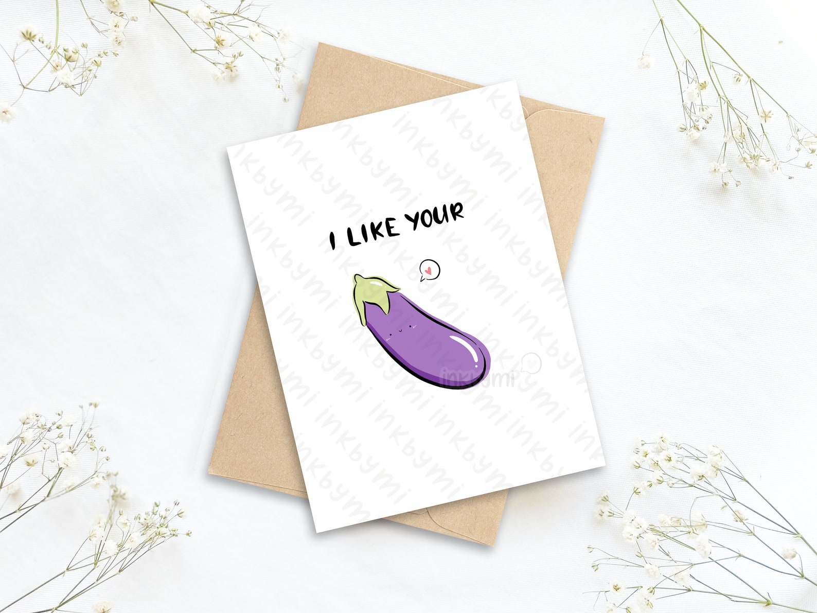 I Like Your Eggplant Funny Card for Him Dirty Anniversary Etsy