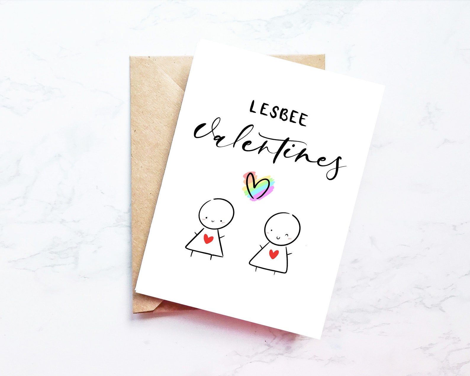 Lesbian Wedding Card Lgbtq Mrs Mrs Card Gay Couple