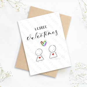 Carte LGBTQ | Carte lesbienne | Carte de petite amie | Mme et Mme carte | Carte de Saint-Valentin lesbienne | Jeu de mots | Carte de Saint-Valentin mignonne
