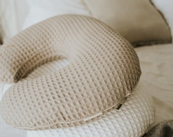 Fodera Per Cuscino Allattamento A Forma Di U 50x36 Cm - Rimovibile E Lavabile, In Poliestere Morbido, Stampa Unisex