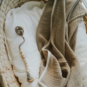 Muslin Cover fit Docks Deluxe+ • Light slipcover fit Snuggle organic • Pure Muslin Cotton Oeko-TEX Standard • Soft Breathable Wrap Envelope