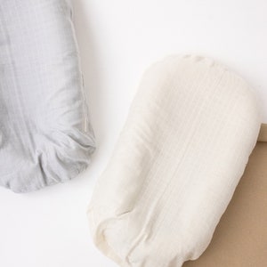 Muslin Cover fit Docks Deluxe+ • Light slipcover fit Snuggle organic • Pure Muslin Cotton Oeko-TEX Standard • Soft Breathable Wrap Envelope