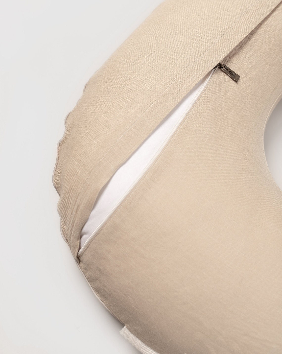 Organic Nesting Pillow Brestfeeding Pillow Linen Nursing Etsy