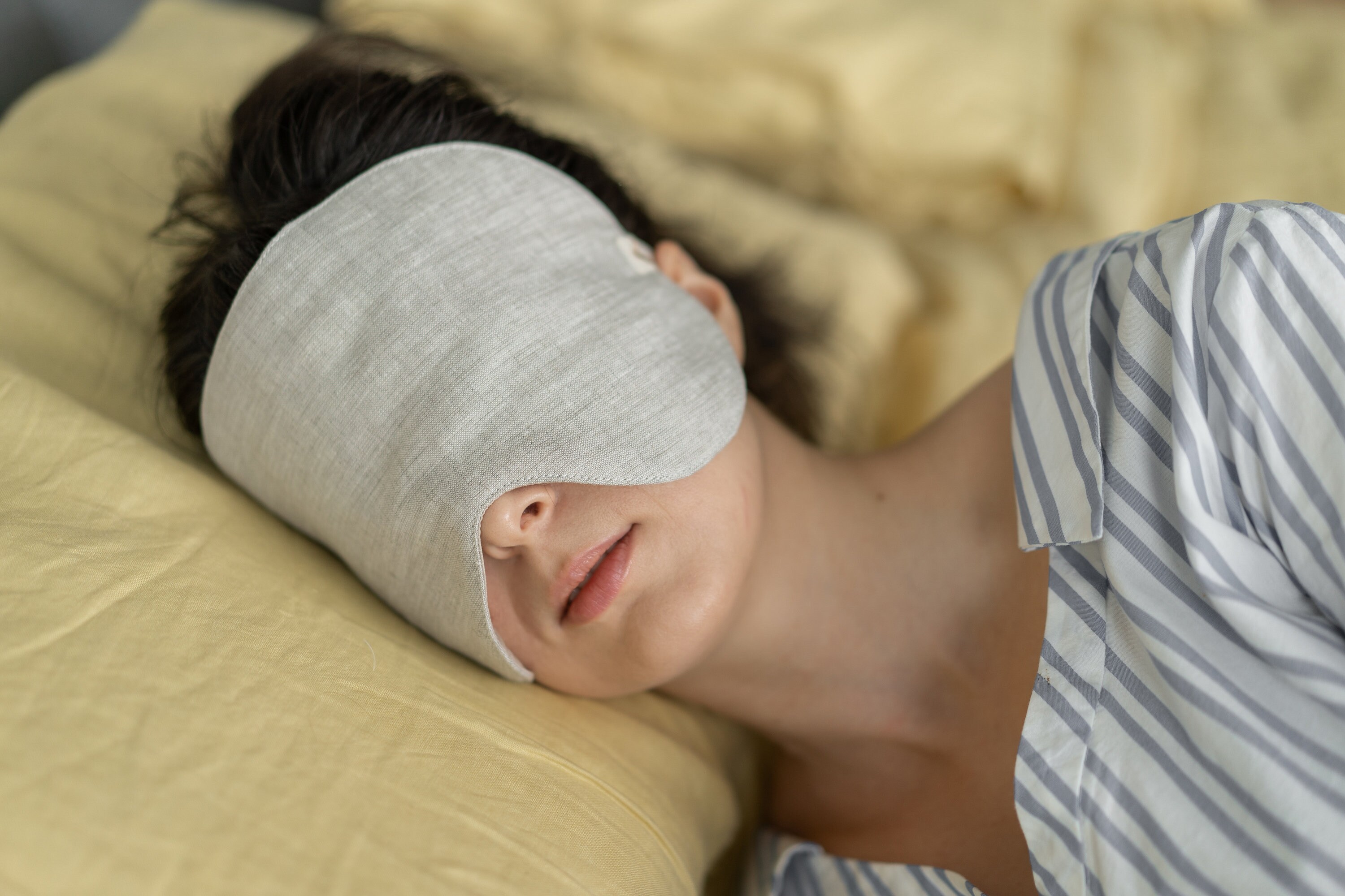Linen Sleep Mask Pure Organic Eye mask for sleeping mask for Etsy