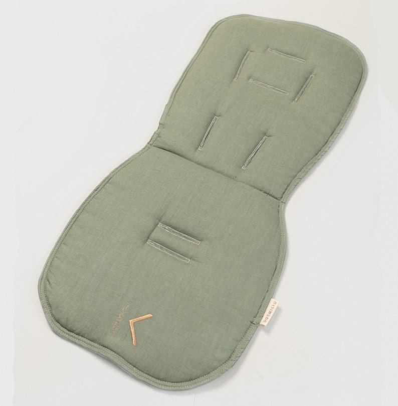 Organic Stroller Pad 100% Linen Premium Quality GOTS Certified Breathable Pram Liner Stroller Blanket Cover Insert Seat Cushion Accessories image 10