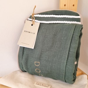 Linen Cover Deluxe+ for Docks • Organic Linen Oeko-TEX Standard • Premium Quality • Breathable Natural Soft with Embroidery • Cover Only