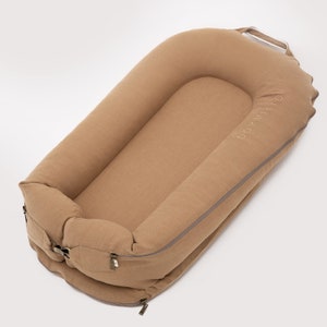 Linen Cover Deluxe+ for Docks • Organic Linen Oeko-TEX Standard • Premium Quality • Breathable Natural Soft with Embroidery • Cover Only