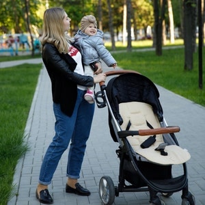 Forro orgánico para cochecito de bebé, 100 % lino, calidad prémium, certificado GOTS, transpirable, almohadilla para cochecito, funda, inserto, cojín de asiento, accesorios.