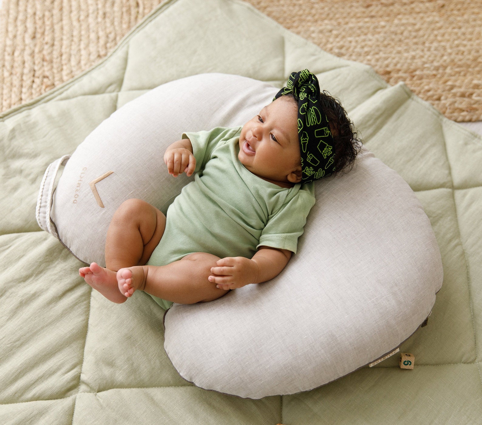 Nursing Pillow With Cover Organic Linen Breastfeeding Pillow Etsy UK
