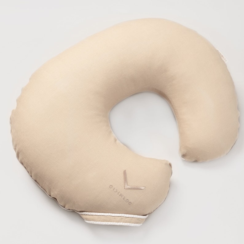 Organic Nesting Pillow Brestfeeding Pillow Linen Nursing Etsy