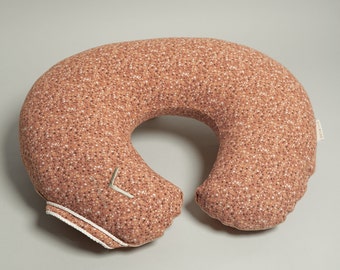 Almohada y fundas de lactancia de lino orgánico • Soporte para la alimentación del bebé Oeko-Tex
