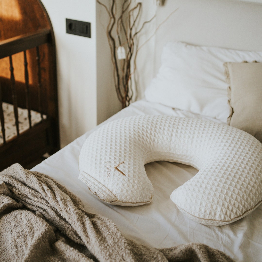 Organic Nursing Pillow Cover Premium Quality 100 Cotton Oeko tex Standard Baby Moon Pillow Breast Bottle Feeding Soft and Breathable Etsy Canada