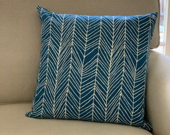 Geometric Teal Indoor Pillow Covers, Refresh Your Space, 20"x20".