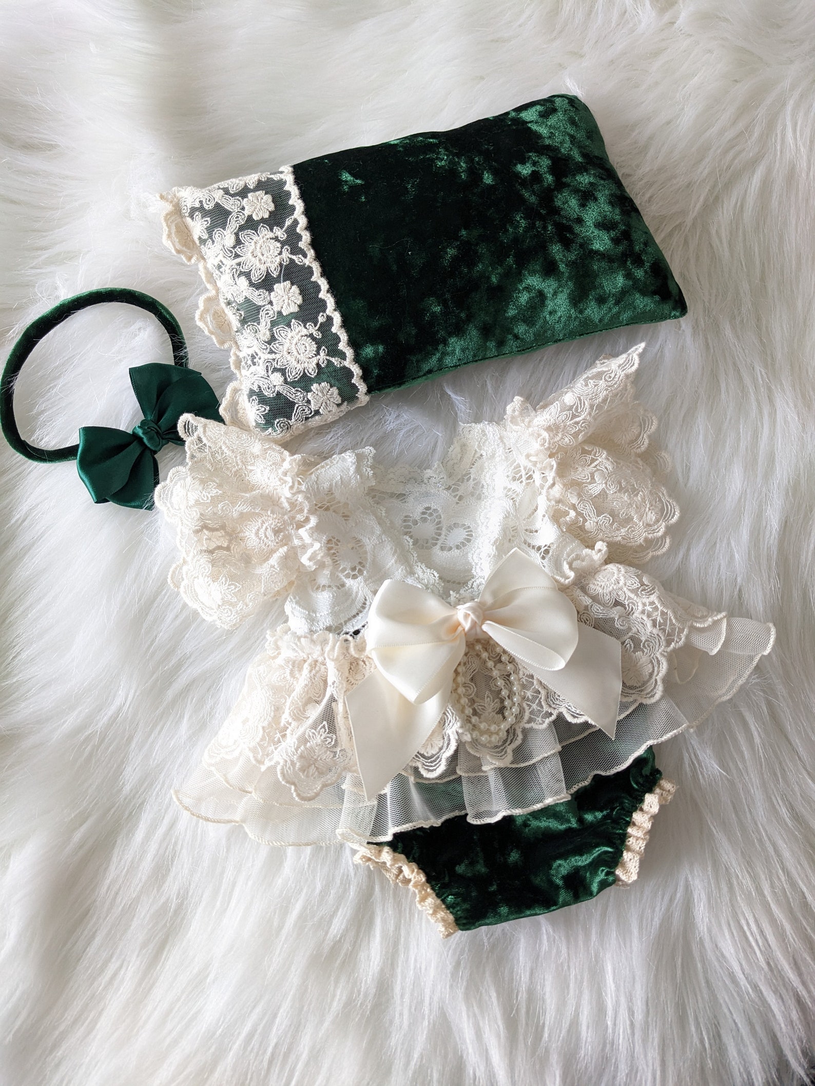 New Born Baby Girl  Romper in Blended Stuff With Stylish Cap Green Color main image 0