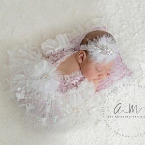 Lace newborn romper, Newborn lavender romper, Newborn lace romper set, Newborn photo props, Newborn photo outfit, Newborn girl lace romper,