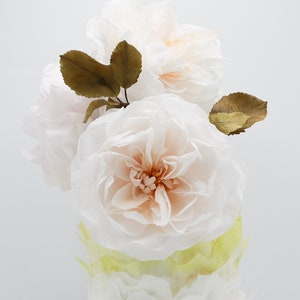 DAVID AUSTIN rose,wafer paper flower, torten deko, cake topper, wedding cake topper, edible flower