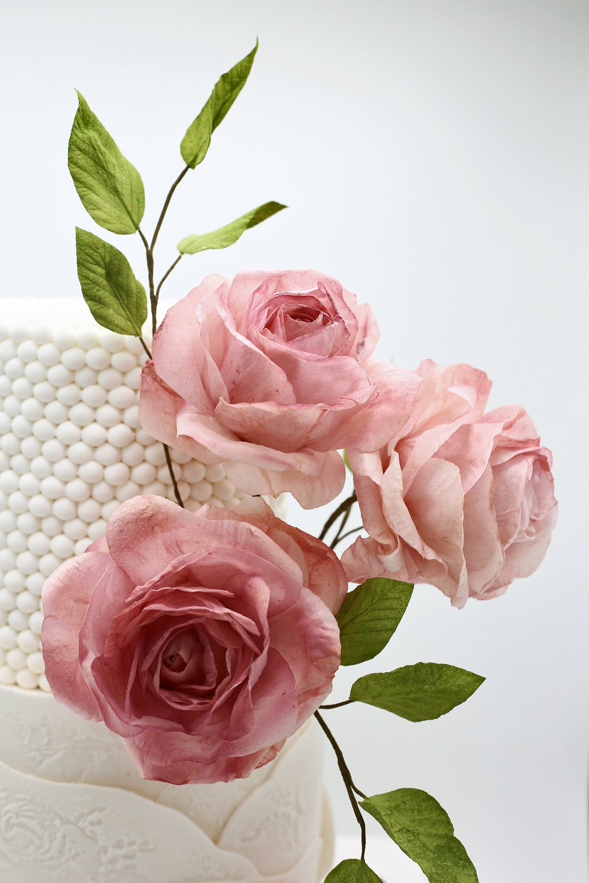 6 Pcs ROSES Wafer Paper, Edible Flowers, Cake Topper, Wedding Cake