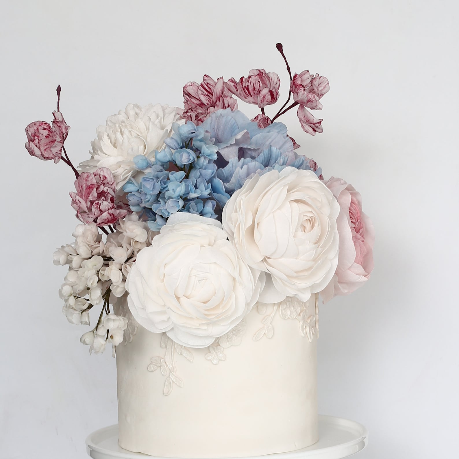WAFER PAPER FLOWERS Composition Edible Flowers Wedding Cake - Etsy
