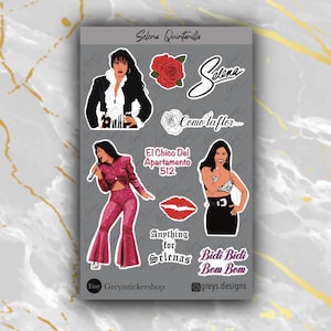 Selena Quintanilla Stickers Sticker Sheet