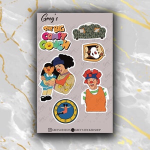 The Big Comfy Couch Stickers - Sticker Sheet