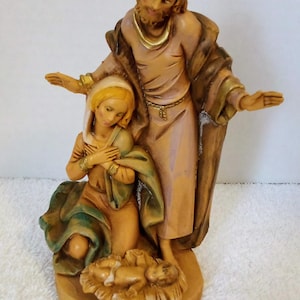 Fontanini Depose Italy #799 Holy Family Heirloom Nativity Mary Joseph Jesus 1991 5.75"Tall VERY GOOD CONDITION