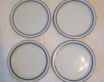Dansk Bistro Christianshavn Blue Stripe Salad Lunch Plate 8.75" GREAT CONDITION