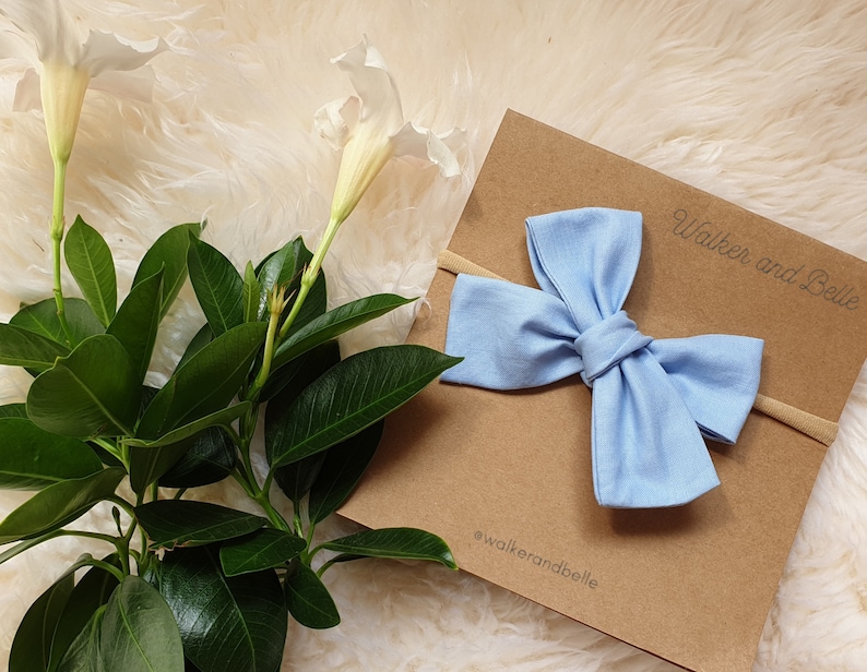 blue bows baby headbands light blue headbands baby blue Powder Blue Baby headband baby headbands headband Jasmine plain solid bows