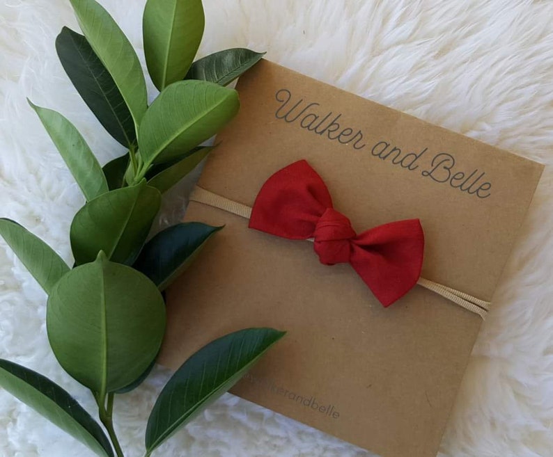 headband australia newborn headbands, baby girl girl bow toddler bow Deep Red free shipping Baby bow newborn headband Valentine
