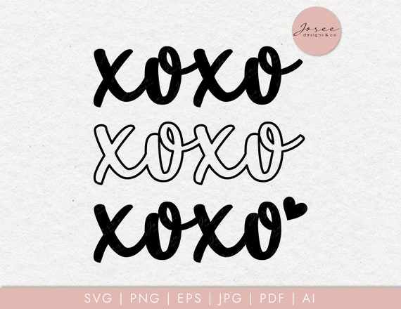 XOXO SVG, Love Svg, Kiss Svg, Xoxo Heart Svg, Cupid Svg, Wedding