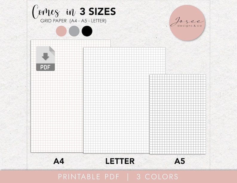 Dot Grid Paper, Lined Paper, Graph Paper, Notebook Paper, Dotted Paper ...