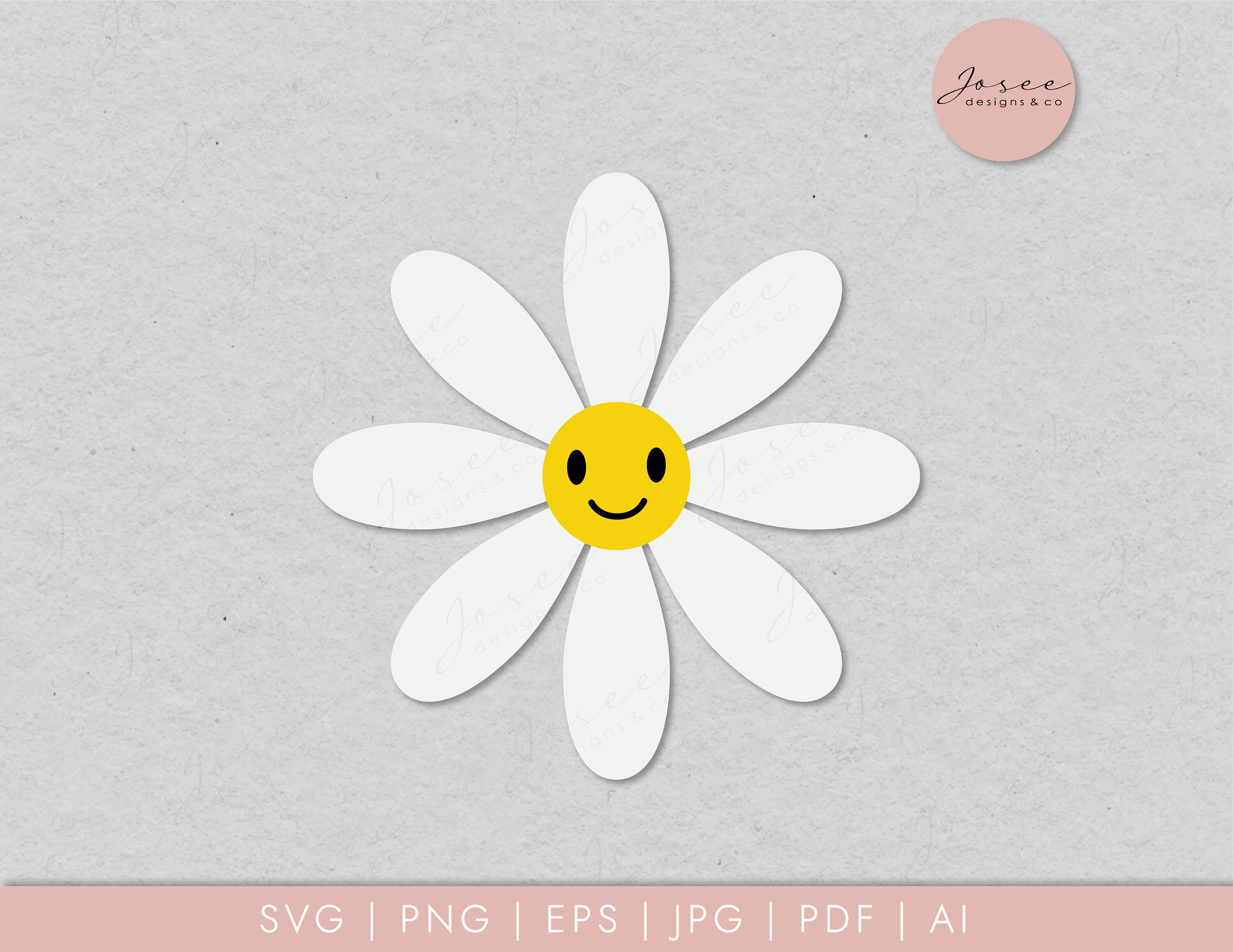 Daisy Svg Daisy Monogram Svg Spring Svg Flower SVG Floral - Etsy