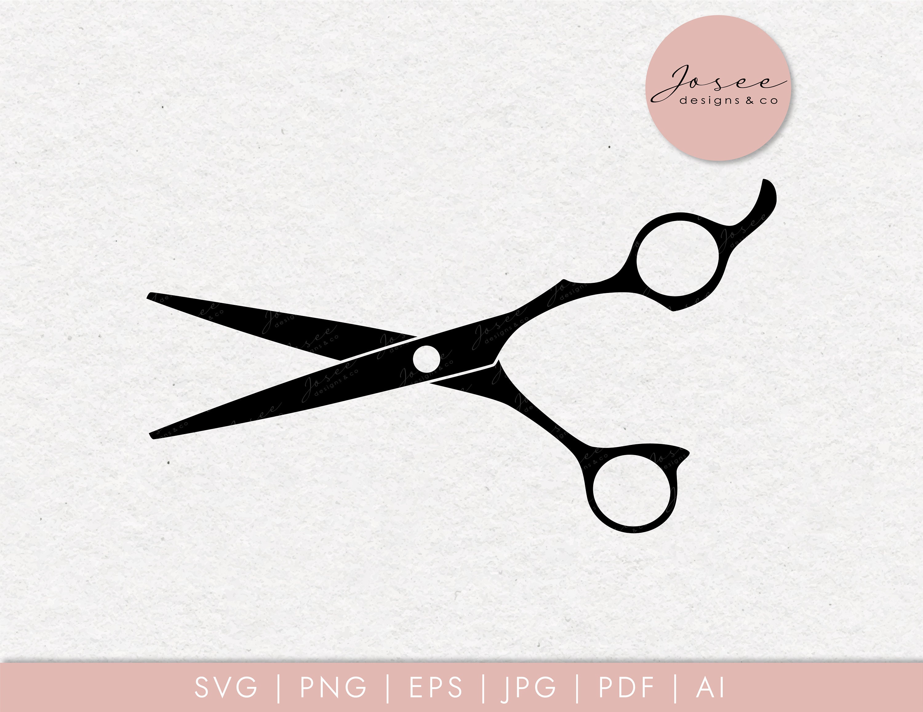 Hairdresser Scissors SVG cut file at