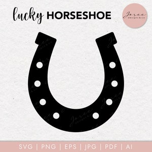 Horseshoe svg, Lucky Horseshoe, St Patricks Day svg, lucky charm svg, Horse svg, Lucky, Equestrian, Instant Download
