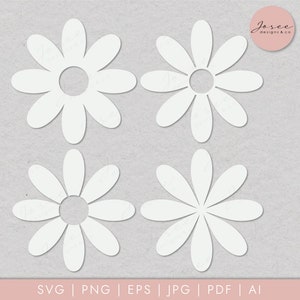 Daisy Svg, Daisy Monogram Svg, Spring Svg, Flower SVG, Floral SVG ...