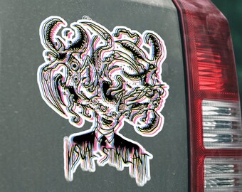 Stymulant wizualny, Junji Ito, Horror, Horror Manga, Głowa macki, Horror Anime, Naklejka wycinana