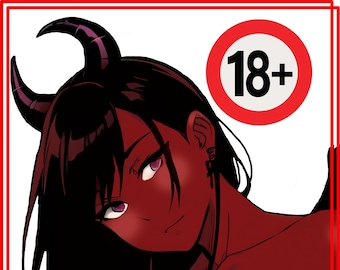 Visual Stimulant, Anime Succubus, Sexy Demon Girl, Die Cut Sticker
