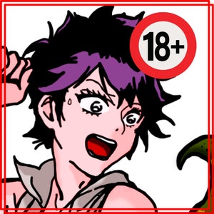 Visual Stimulant, Anime, Sexy Anime Girl, Tentacle Anime Girl, Tentacle, Die Cut Sticker, 18+, NSFW