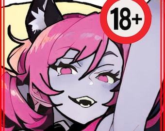Visual Stimulant, Sexy Anime Vampire, Die Cut Sticker