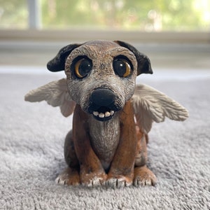 Custom Angel Dog Figurine
