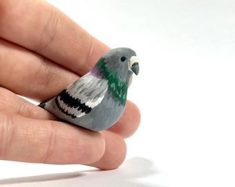 鳩のポリマー粘土鳥トーテム