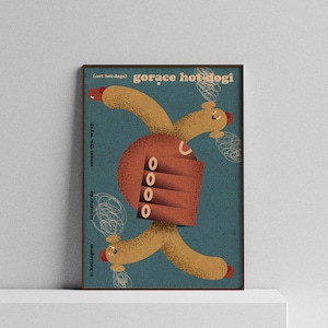 Hot hot-dogs - poster.