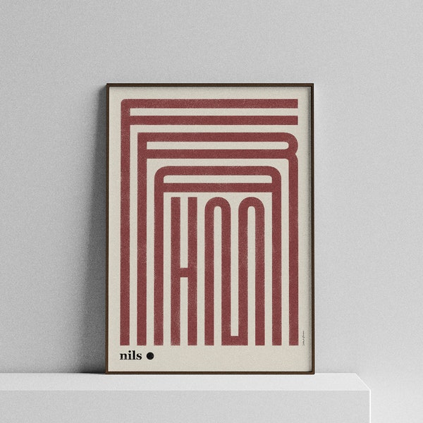 Nils Frahm, music poster.