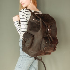 Lederrucksack Lederrucksack Damen Lederrucksack Herren Ledertasche Schoko Lederrucksack Lederrucksack Großer Lederrucksack